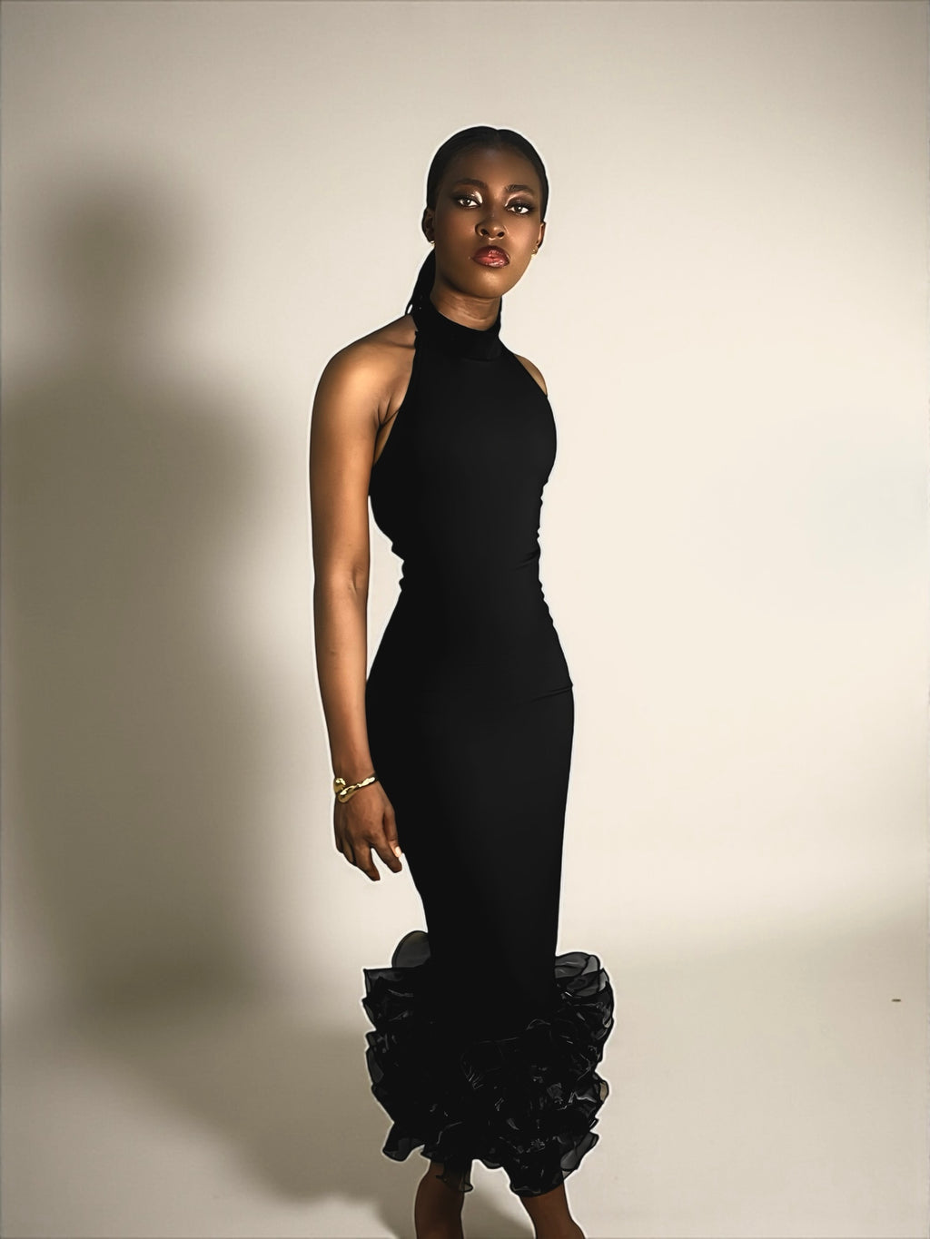 HALTER NECK ORGANZA KIM DRESS